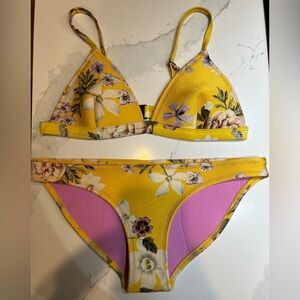 Triangl Yellow Floral Bikini